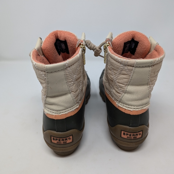 Women's Sperry Syren Gulf Duck Boot- Taupe/ Beige Angora Size 7.5 STS86880 - Picture 4 of 8